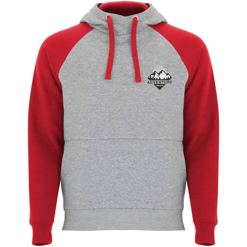 Felpa con cappuccio unisex bicolore Badet