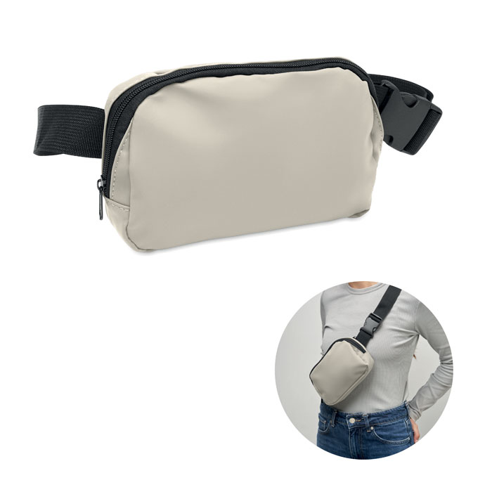 KOROVIN WAIST - Marsupio in poliestere 210D - Bianco Sporco