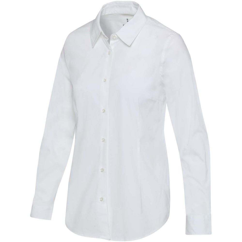 Camicia in tessuto di popeline da donna Carnelian - Bianco