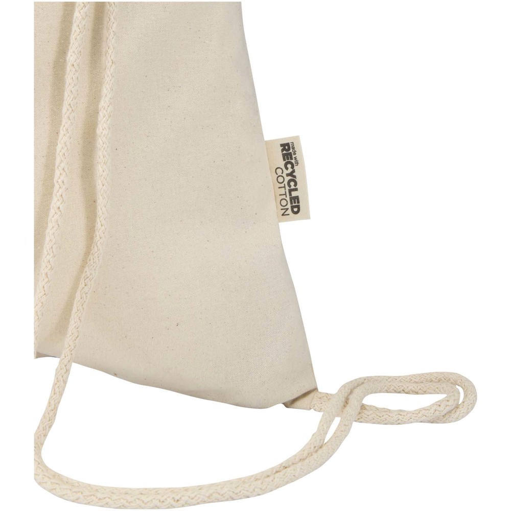 Borsa con cordoncino in materiale riciclato GRS da 180 g/m² Peru Blend - 5L