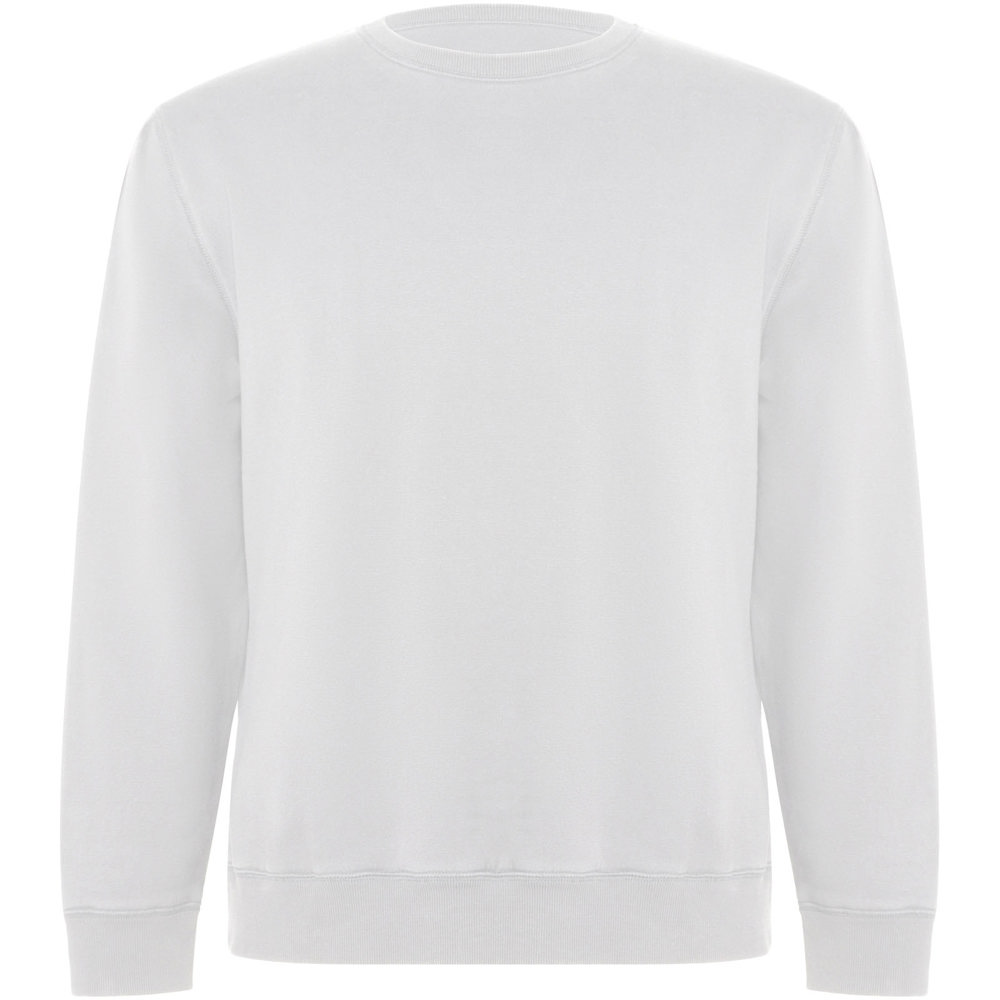 Maglione unisex a girocollo in cotone biologico Batian - Bianco