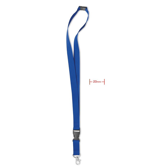 LANY - Lanyard con moschettone - Blu Royal