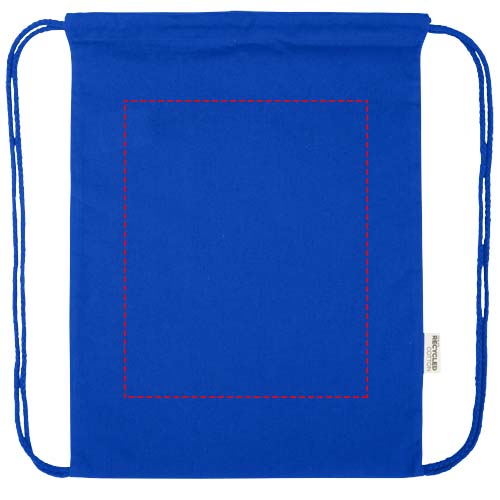 Borsa con cordoncino in materiale riciclato GRS da 180 g/m² Peru Blend - 5L