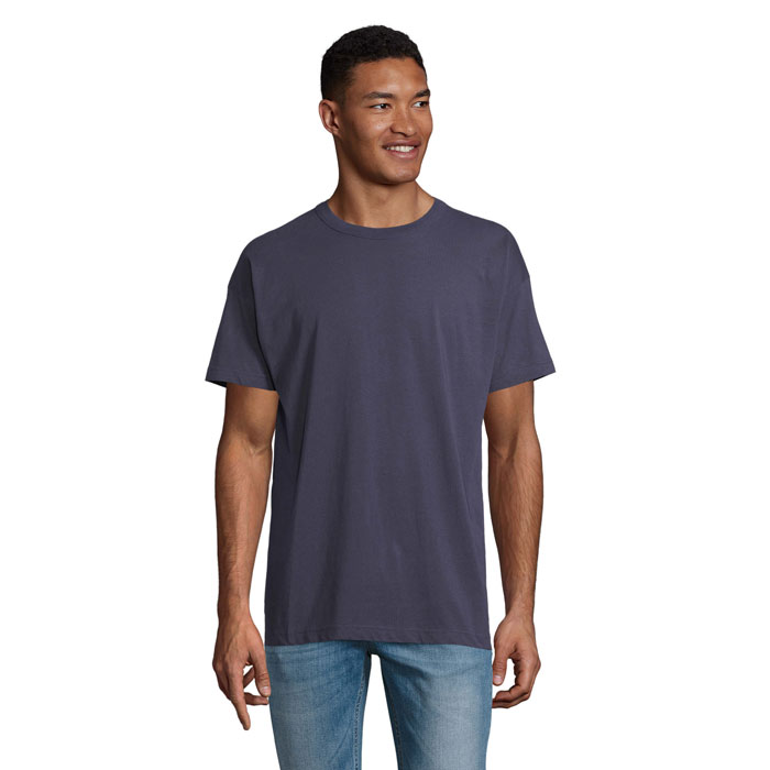 BOXY MEN - BOXY MEN T-SHIRT OVERSIZE - Blu Scuro Francese