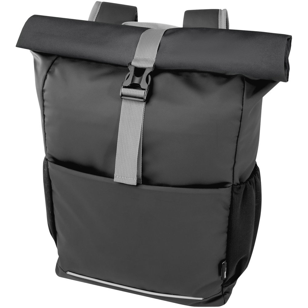 Borsa roll-top per bicicletta impermeabile in materiale riciclato certificato GRS per portatile da 15" Aqua