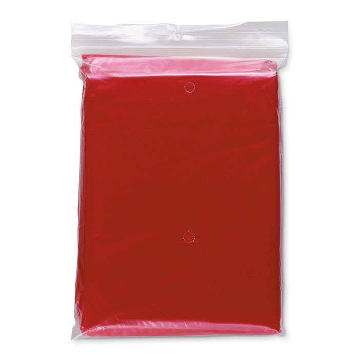 SPRINKLE - Poncho pieghevole in polybag - Rosso