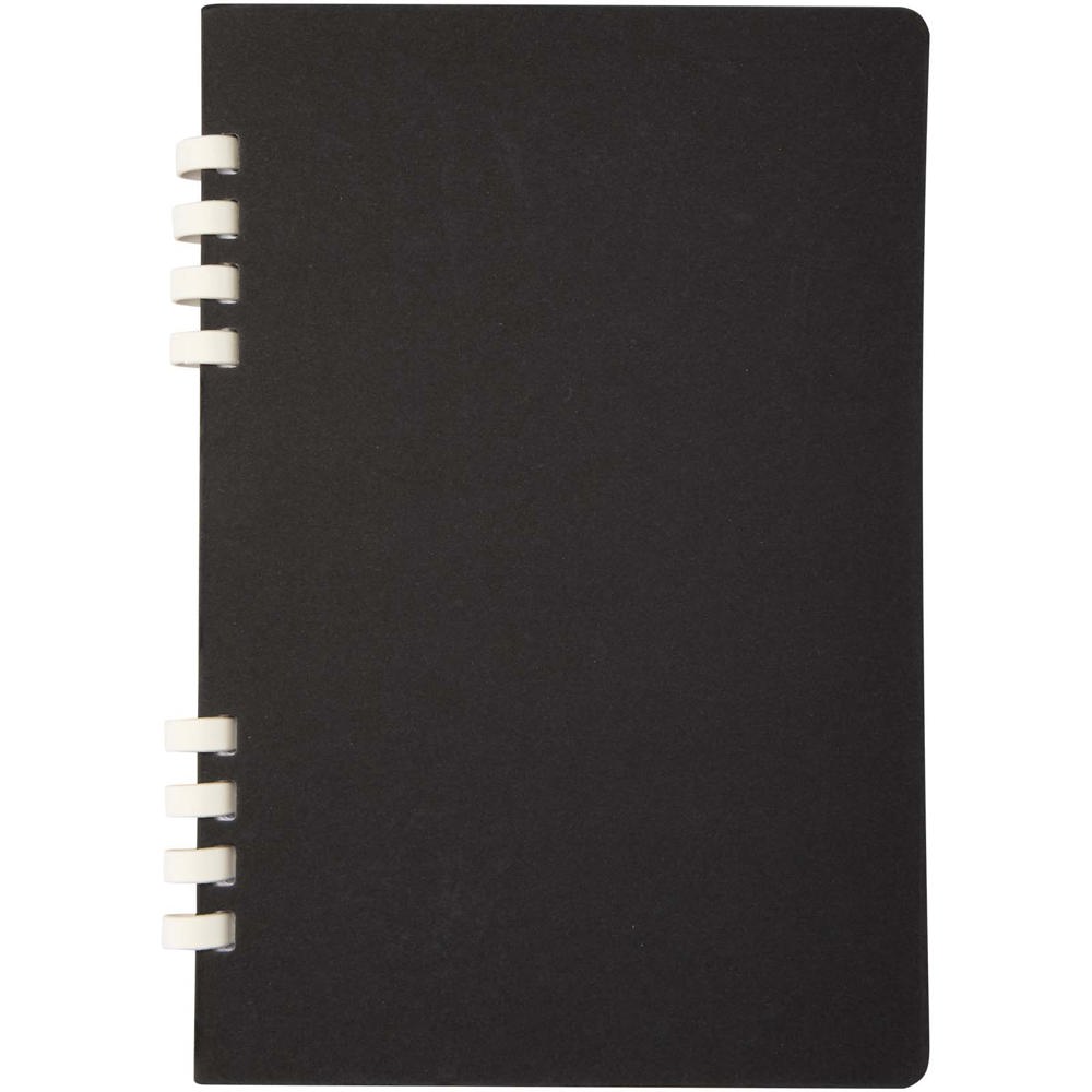 Blocco note a spirale formato A5 con copertina rigida in materiale riciclato certificato RCS Fil