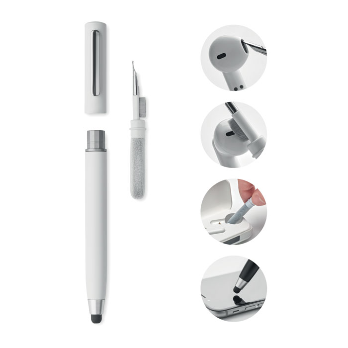 CLEANPEN - Penna stilo TWS set di pulizia - Bianco