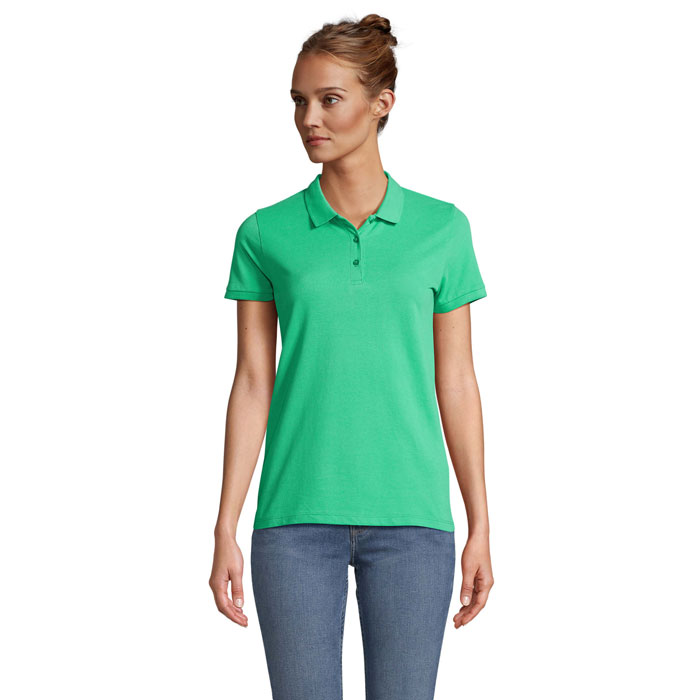PLANET WOMEN - Polo PLANET DONNA 170g - Verde Primavera