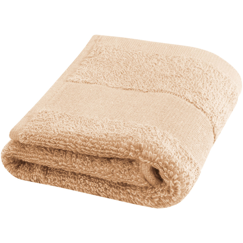 Asciugamano 30 x 50 cm in cotone da 450 g/m² Sophia - Beige