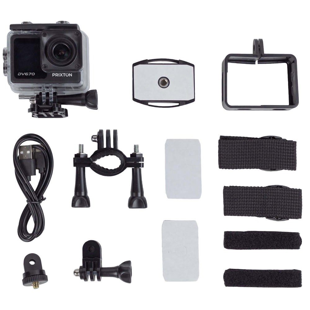 Action camera a doppio schermo da 4K Prixton DV670