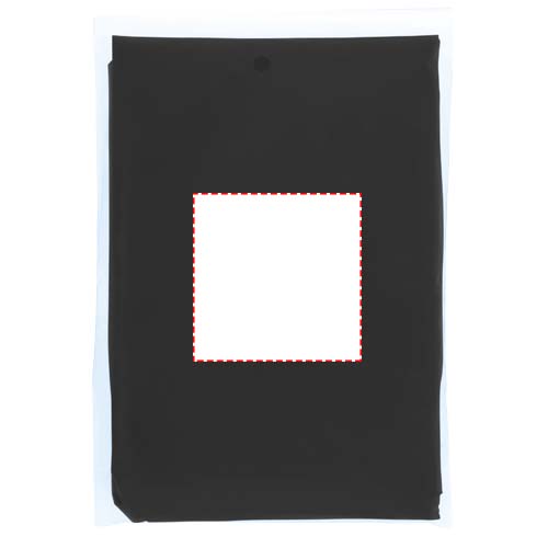 Poncho impermeabile monouso in materiale riciclato certificato GRS con custodia Mayan 