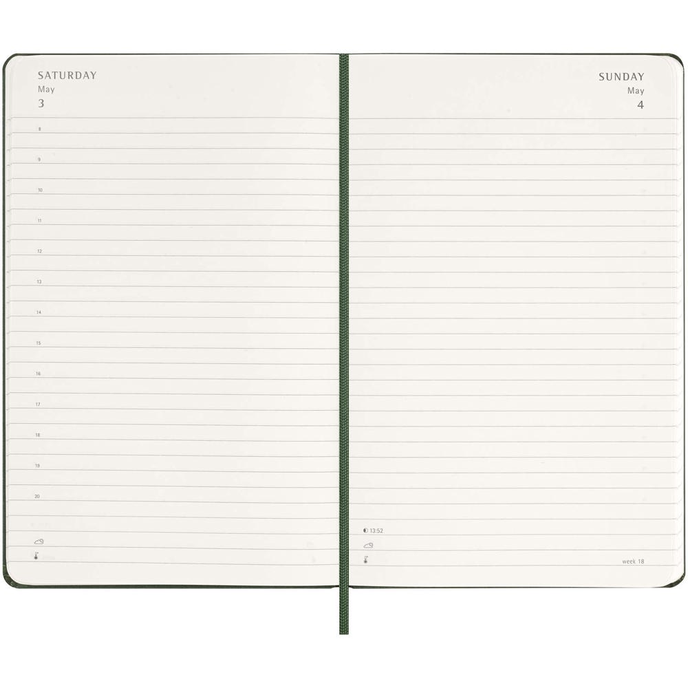 Agenda giornaliera 12 mesi con copertina rigida Moleskine