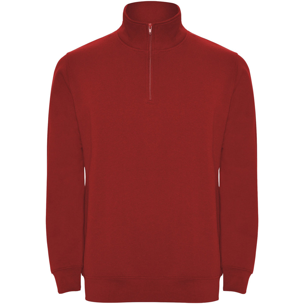 Maglione con cerniera a un quarto Aneto - Rosso