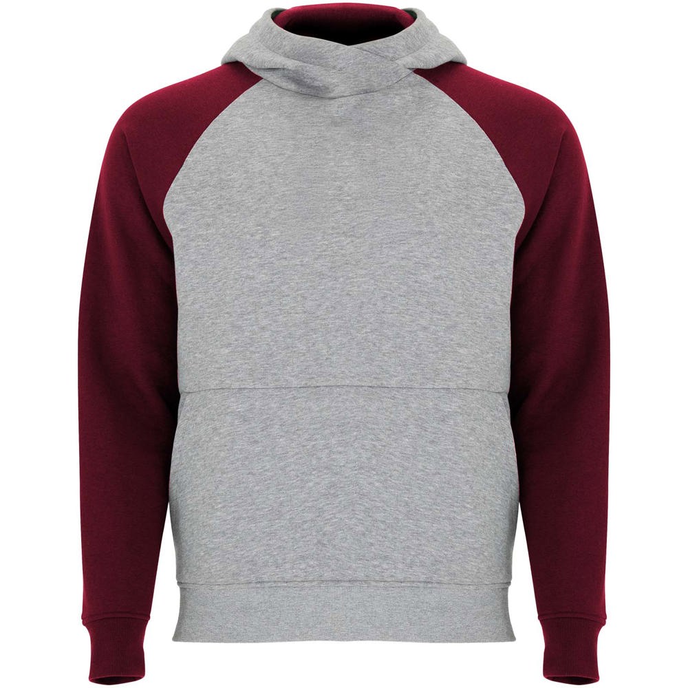 Felpa con cappuccio bicolore da bambino Badet - Grigio melange, Granato