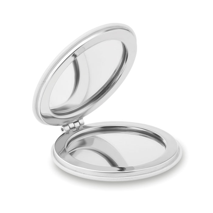 GLOW ROUND - Specchietto rotondo in PU - Bianco