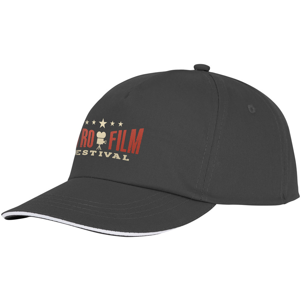 Cappellino con visiera sandwich Styx a 5 pannelli