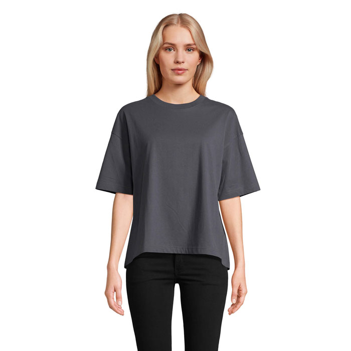 BOXY WOMEN - BOXY WOMEN T-SHIRT OVERSIZE - Grigio Topo