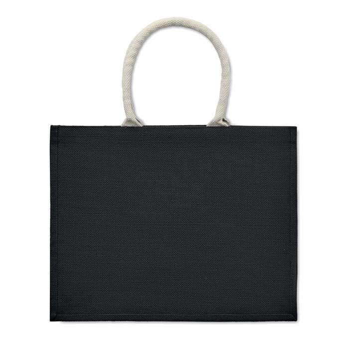 AURA - Borsa in iuta. Manici in cotone