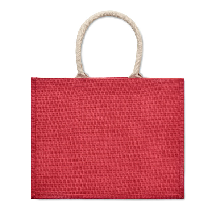 AURA - Borsa in iuta. Manici in cotone