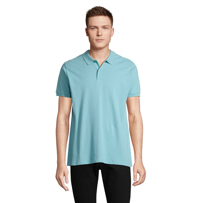 PLANET MEN - Polo PLANET UOMO 170g - Pool Blue