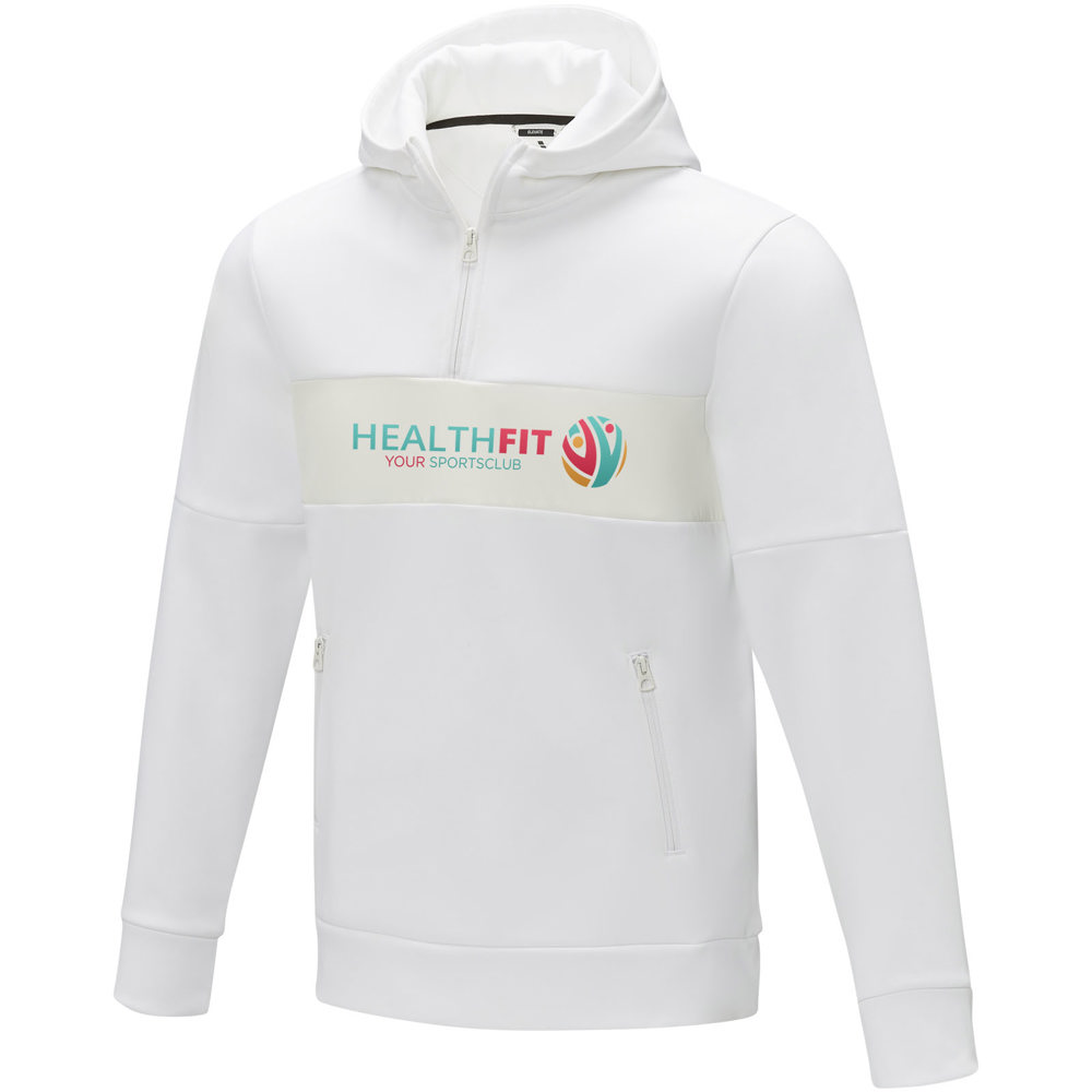 Felpa anorak con cappuccio da uomo a mezza zip Sayan