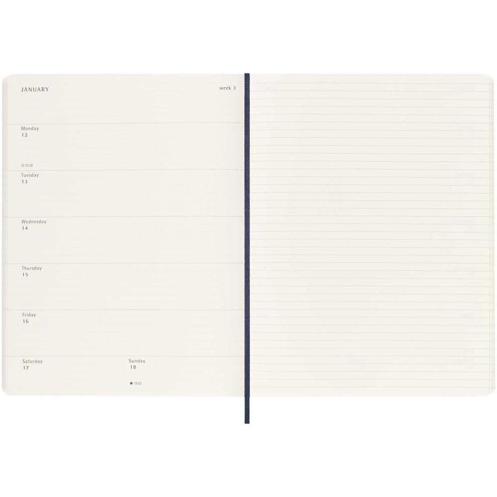Blocco note 12 mesi formato XL con copertina morbida Moleskine