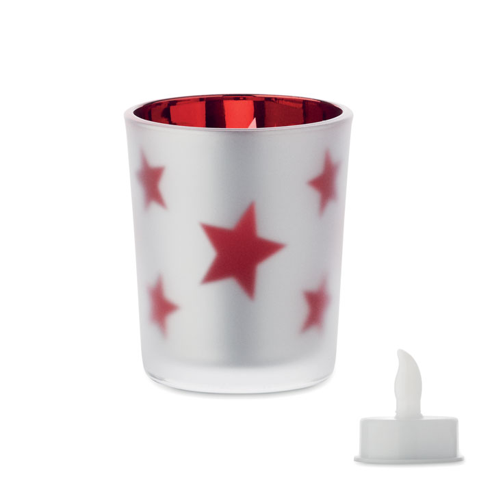 LANDLE - Candelina tealight a LED - Rosso