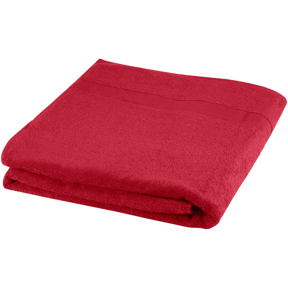 Asciugamano 100 x 180 cm in cotone da 450 g/m² Evelyn - Rosso