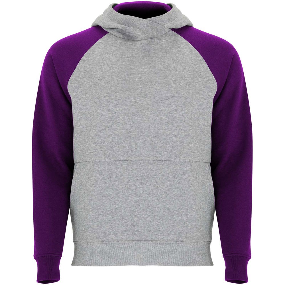 Felpa con cappuccio bicolore da bambino Badet - Grigio melange, Viola
