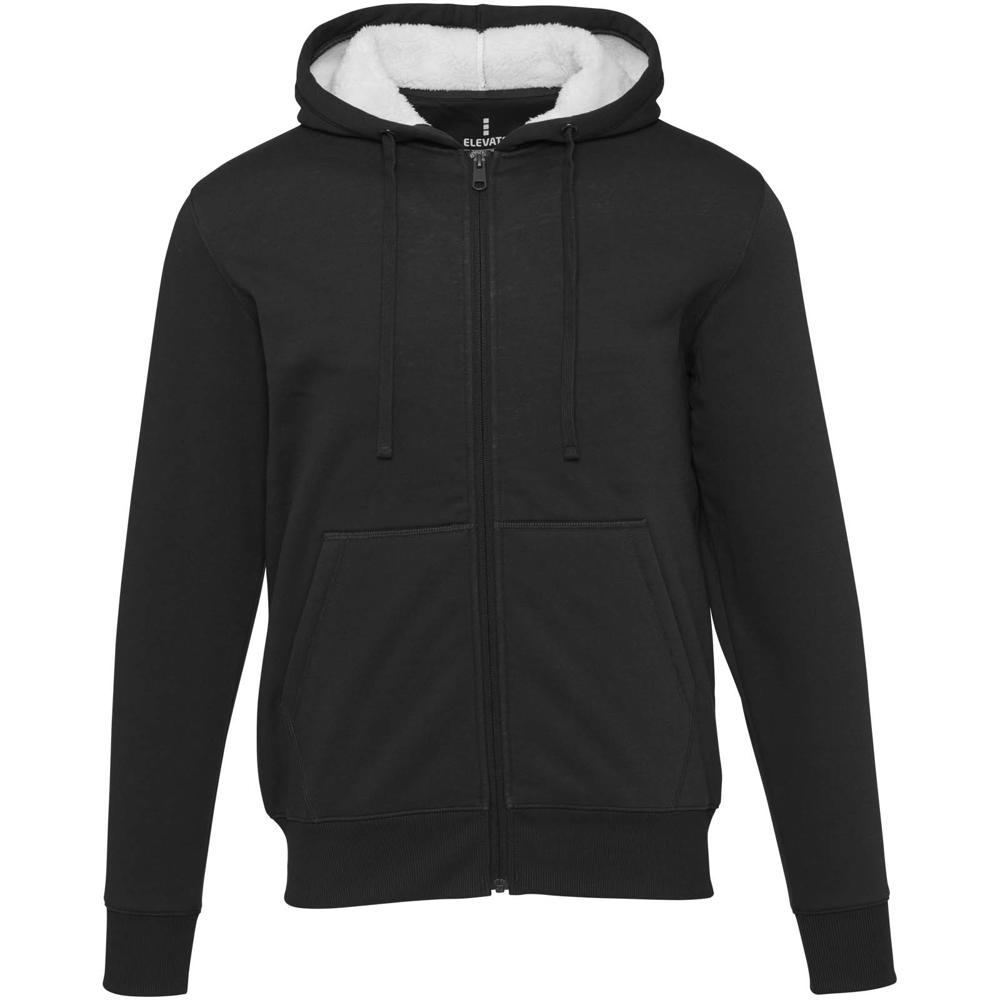 Felpa con cappuccio e zip intera in sherpa Natron