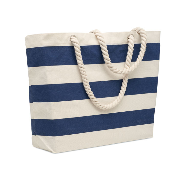 HEAVEN STRIPE - Borsa mare in cotone 220 gr/m² - Blu