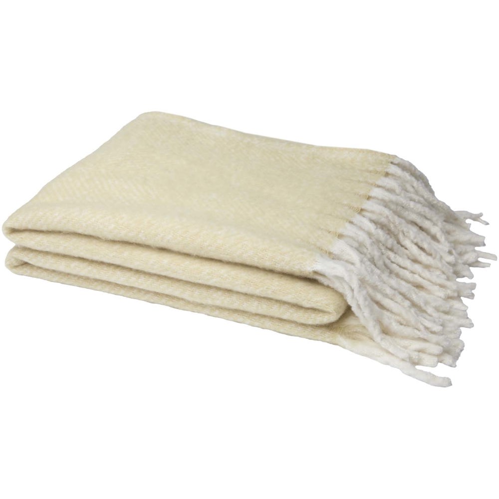 Coperta in materiale riciclato certificato GRS Dolly - Beige