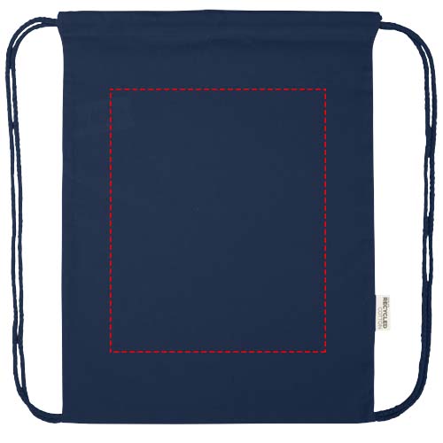 Borsa con cordoncino in materiale riciclato GRS da 180 g/m² Peru Blend - 5L