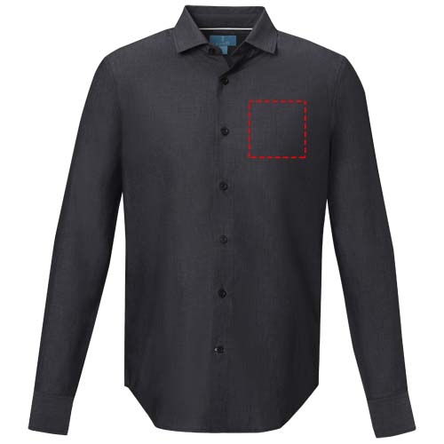 Camicia a maniche lunghe da uomo in tessuto biologico Cuprite