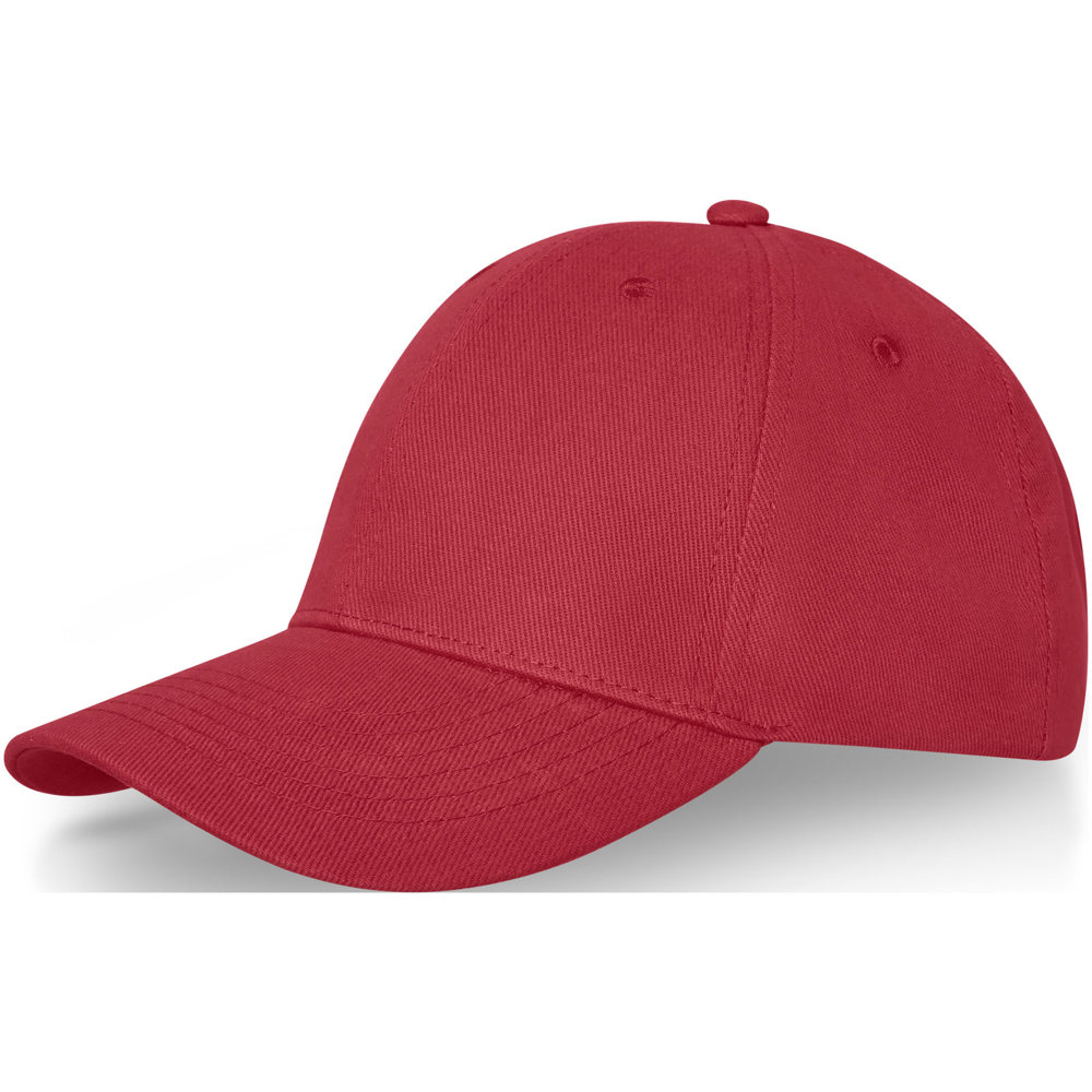 Cappellino Davis a 6 pannelli - Rosso