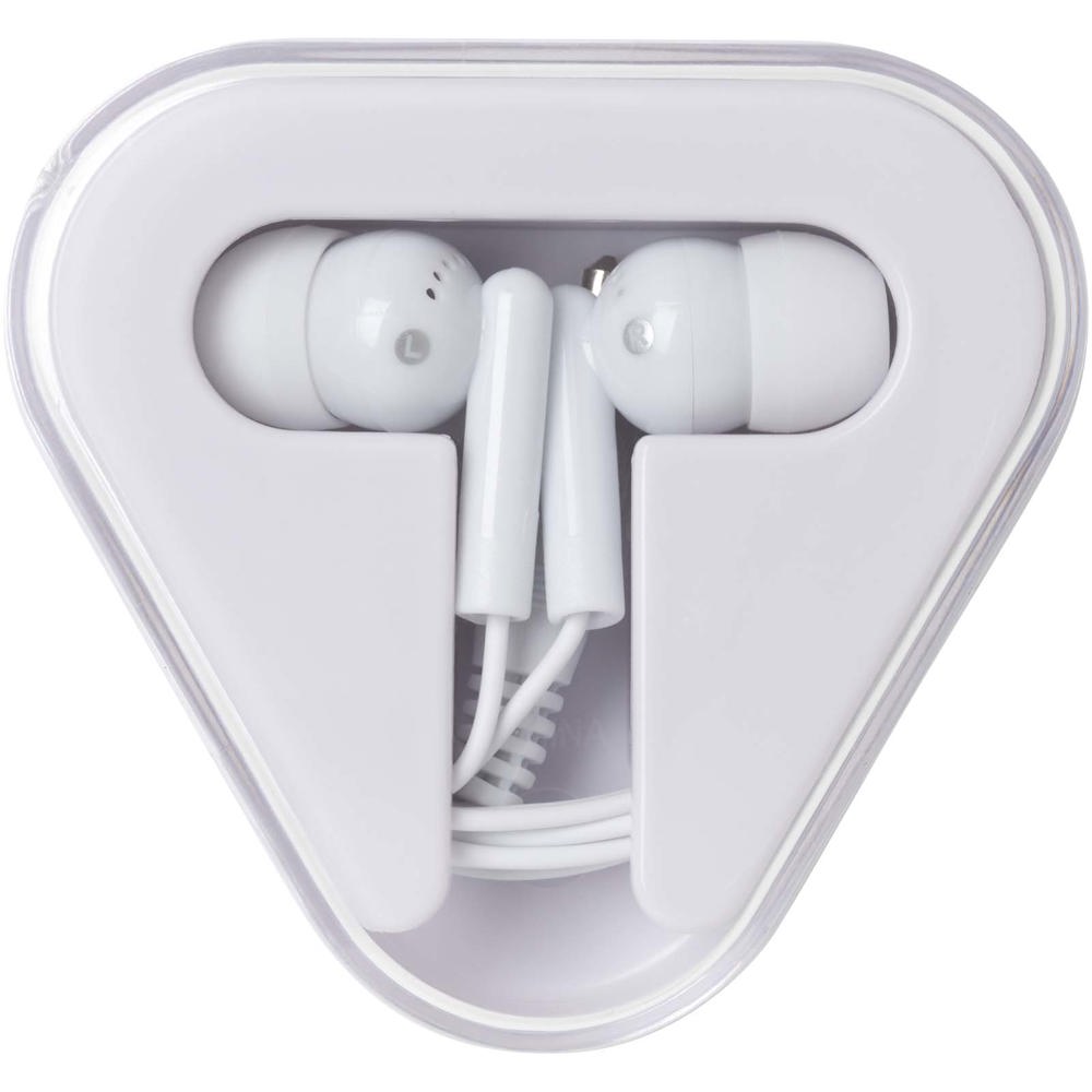 Auricolari con astuccio in plastica riciclata Rebel