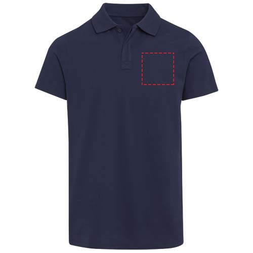 Polo a maniche corte unisex in tessuto biologico certificato OCS da 180 g/m² Graphite