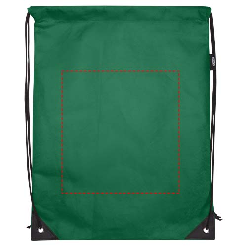 Borsa con coulisse in tessuto non tessuto riciclato certificato GRS Evergreen - 5L