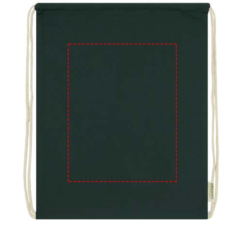 Borsa con cordoncino in tessuto biologico certificato OCS da 140 g/m² Odisha  - 5L