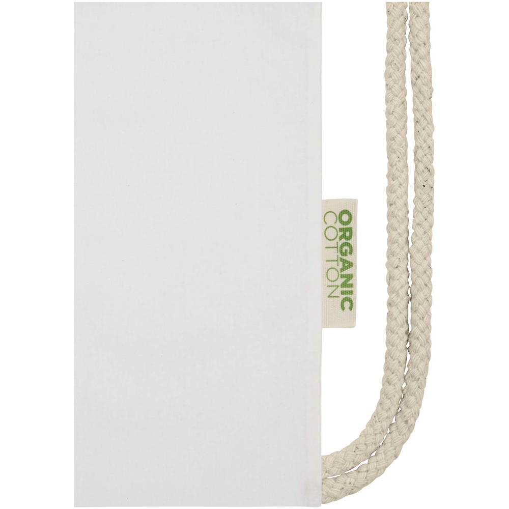 Borsa con cordoncino in tessuto biologico certificato OCS da 140 g/m² Odisha  - 5L