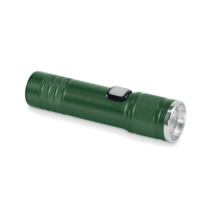 FLASHRA - Torcia ricaricabile. Luce COB - Verde Scuro
