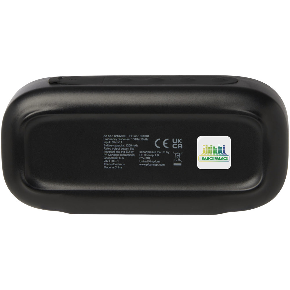 Altoparlante Bluetooth® IPX5 in plastica riciclata da 5 W Stark 2.0 