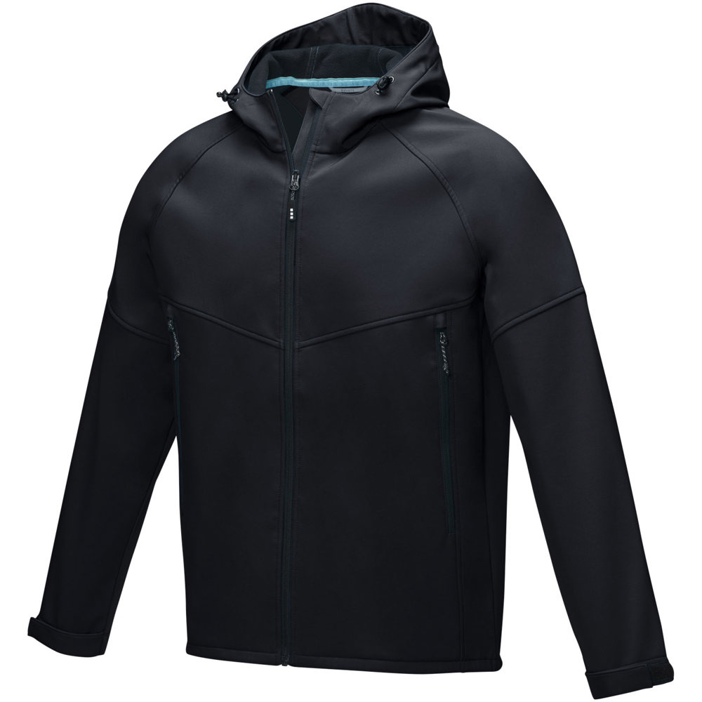 Giacca Coltan da uomo in softshell riciclato - Nero