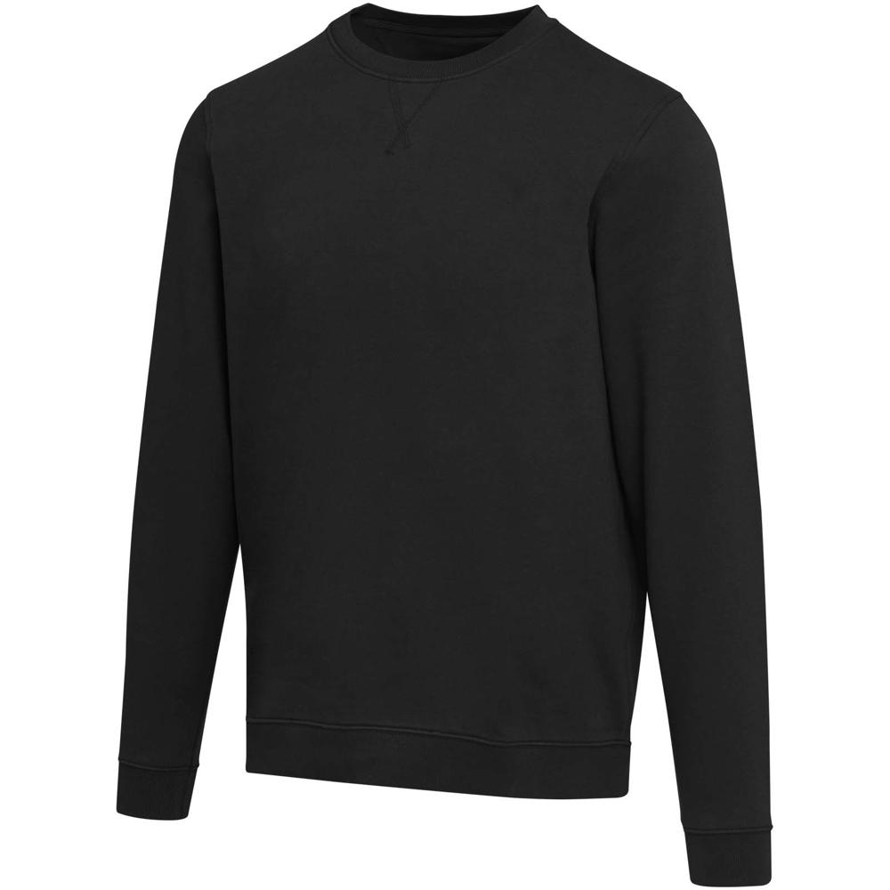 Maglione a girocollo unisex in tessuto biologico riciclato certificato OCS da 280 g/m² Jasper - Nero