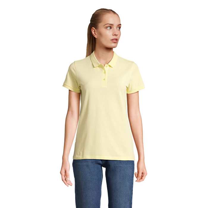 PLANET WOMEN - Polo PLANET DONNA 170g - Giallo Chiaro