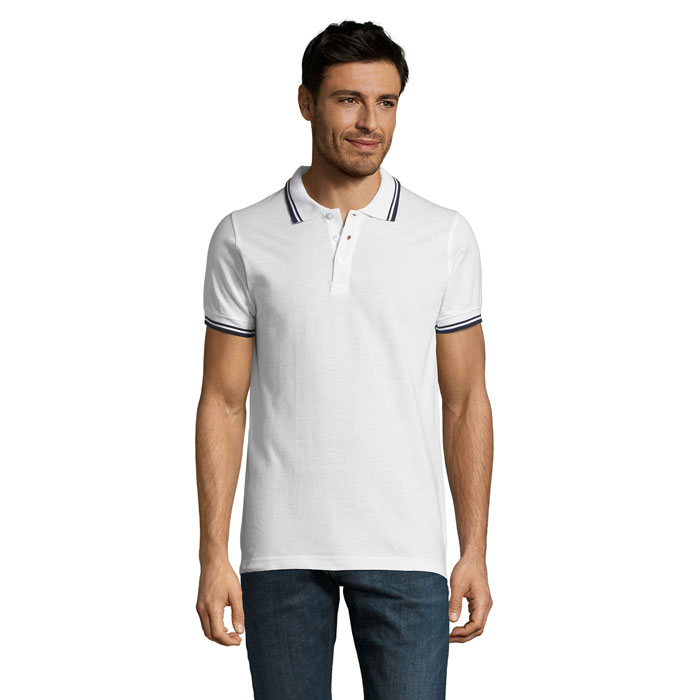 PASADENA MEN - PASADENA POLO UOMO 200 - Bianco/Navy