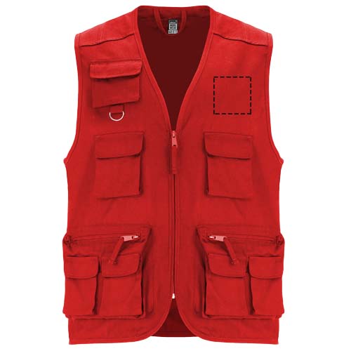 Gilet da lavoro con più tasche e scollo a V da 200 g/m² Venera 