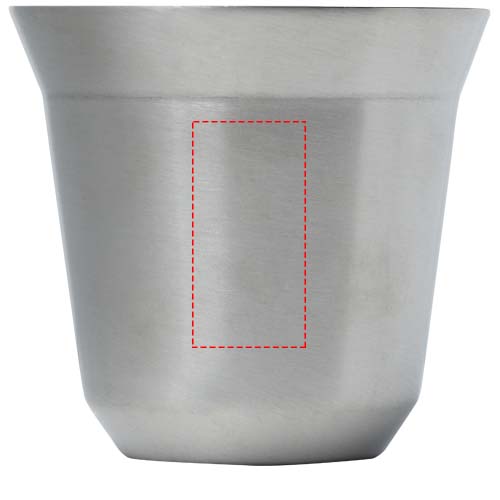  Set di tazze per caffè espresso in acciaio inossidabile certificato RCS da 80 ml Duo 