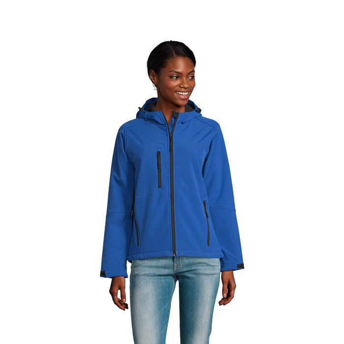 REPLAY WOMEN - REPLAY DONNA SOFTSHELL - Blu Royal